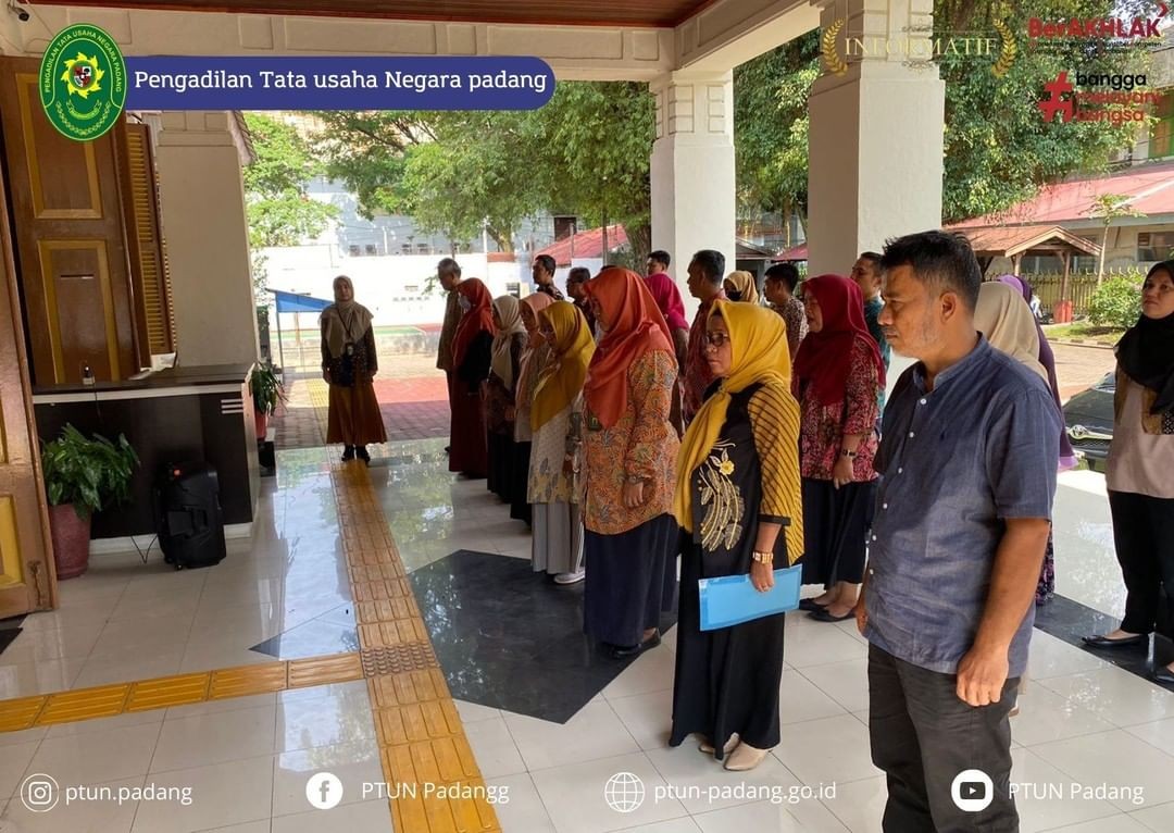 Kegiatan Apel Sore dengan Pembina Bapak Yarwan, S.H., M.H.