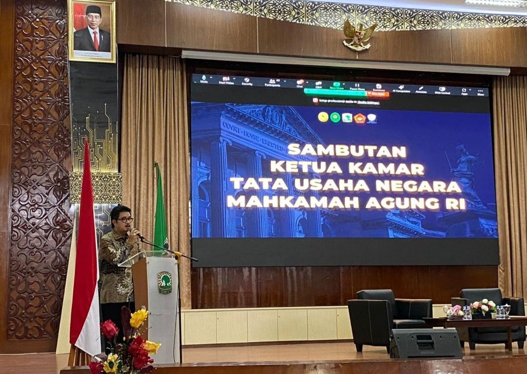 Ketua menghadiri Undangan dalam acara Kuliah Umum Administrative Moot Court Competition 2023