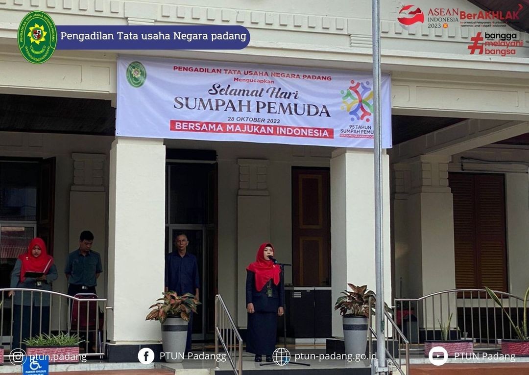 Upacara memperingati hari SUMPAH PEMUDA ke 95 Tahun 2023