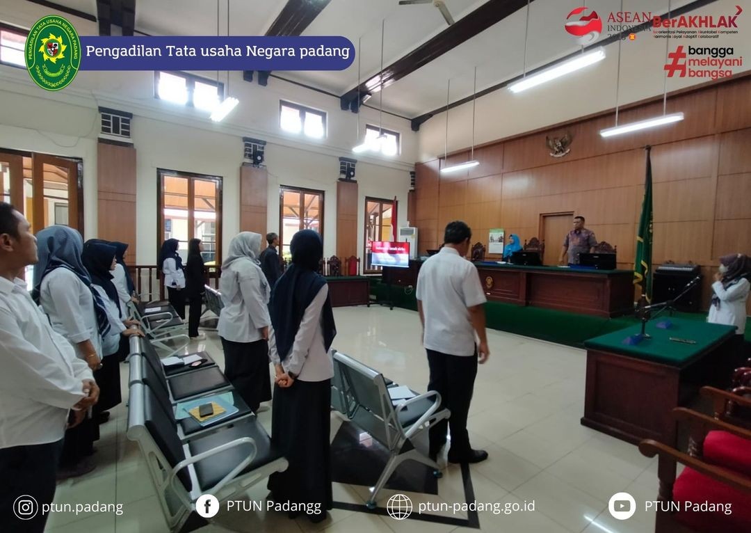 Pengadilan Tata Usaha Negara Padang melaksanakan Rapat Bulanan Periode Oktober 2023