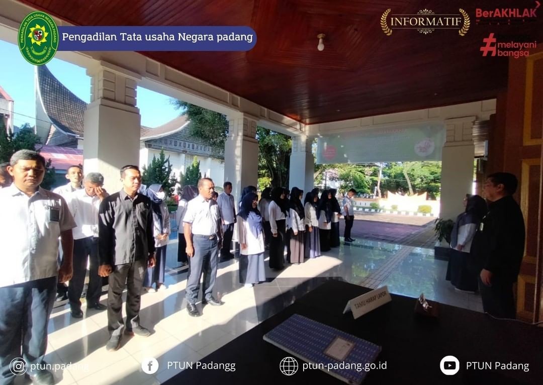 Kegiatan Apel Pagi dengan Pembina Apel yaitu Bapak Yarwan, SH., MH.