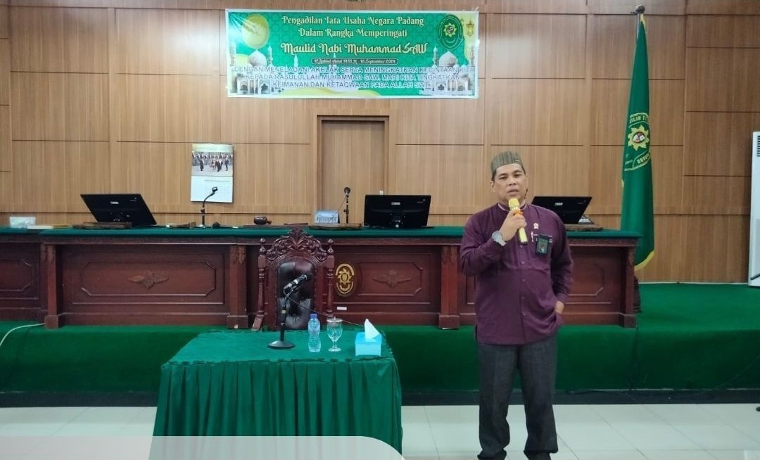 Pengadilan Tata Usaha Negara Padang mengadakan Acara Memperingati Maulid Nabi Muhammah SAW