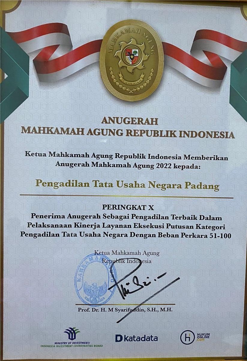 Anugerah Mahkamah Agung RI Tahun 2022