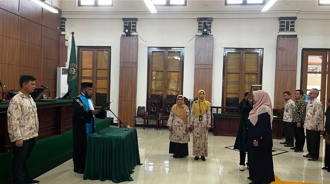 Pengambilan Sumpah Jabatan dan Pelantikan Kepala Sub Bagian PTIP