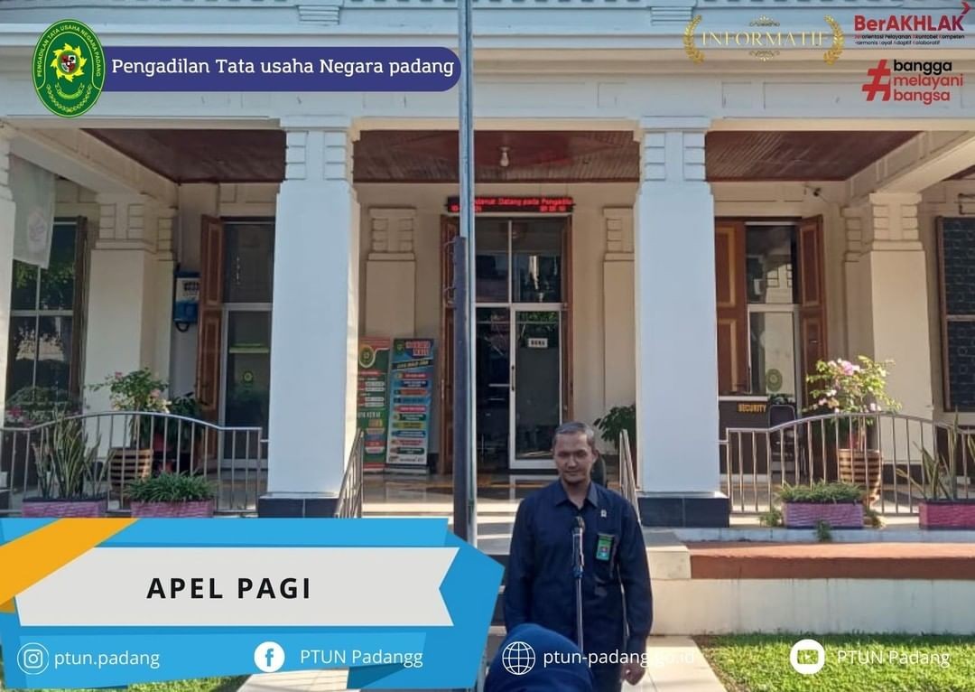 Apel Pagi dengan Pembina Apel Bapak Rinaldi Rosba, S.H., M.H.