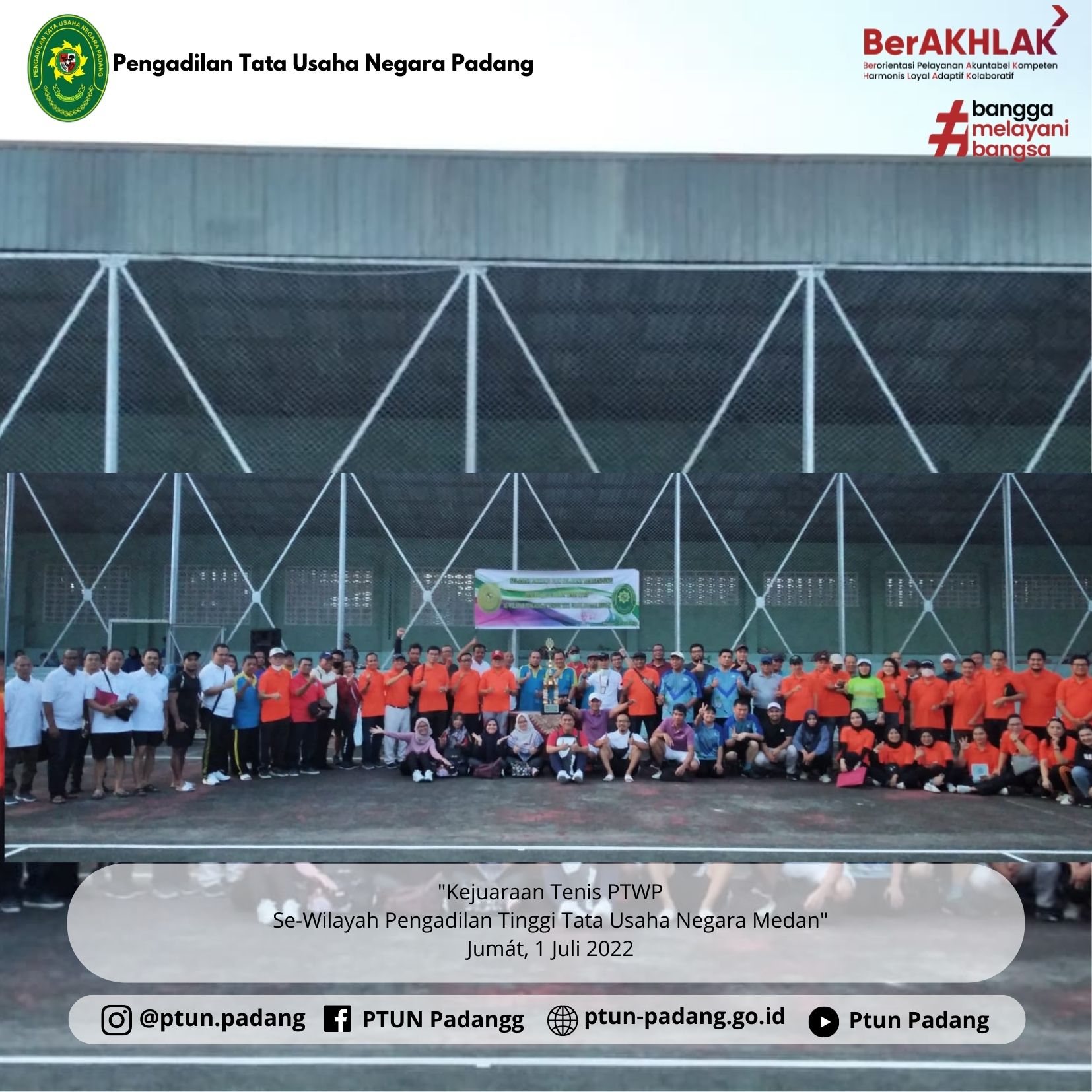 Kejuaraan Tenis PTWP Se-Wilayah Pengadilan Tinggi Tata Usaha Negara Medan Tahun 2022