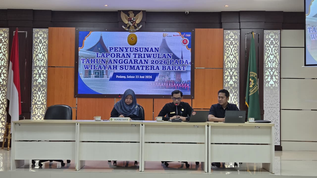 Kegiatan Monev Pengelolaan Pelaksanaan Anggaran dan Penyusunan Laporan Triwulan Pada Wilayah Sumatera Barat