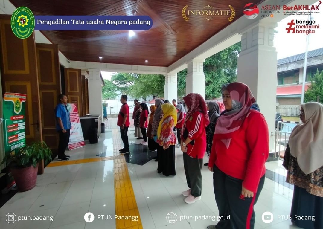 Pengadilan Tata Usaha Negara Padang melaksanakan Kegiatan Apel Sore