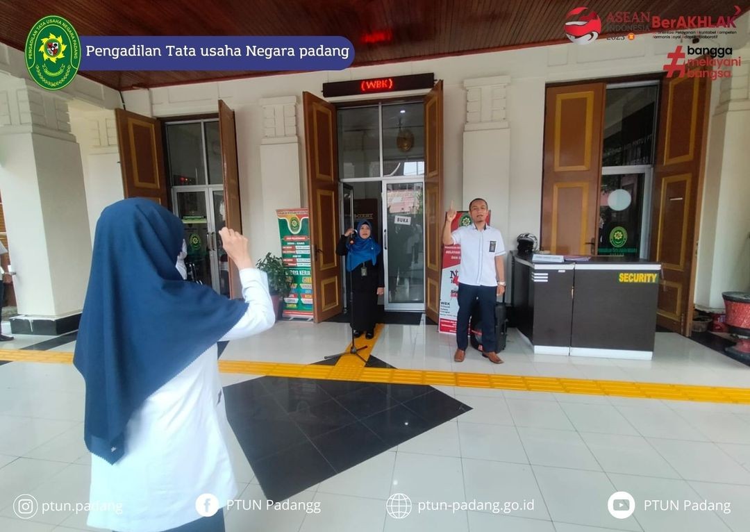 Pengadilan Tata Usaha Negara Padang melaksanakan Kegiatan Apel Pagi