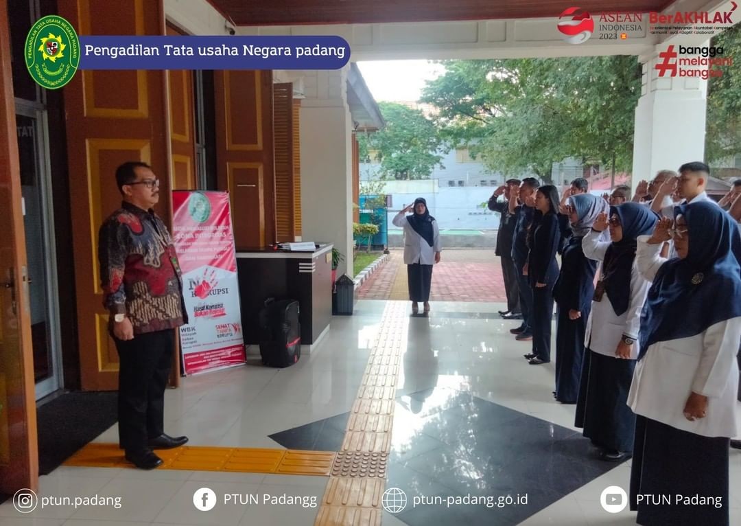 Pengadilan Tata Usaha Negara Padang melaksanakan Kegiatan Apel Pagi
