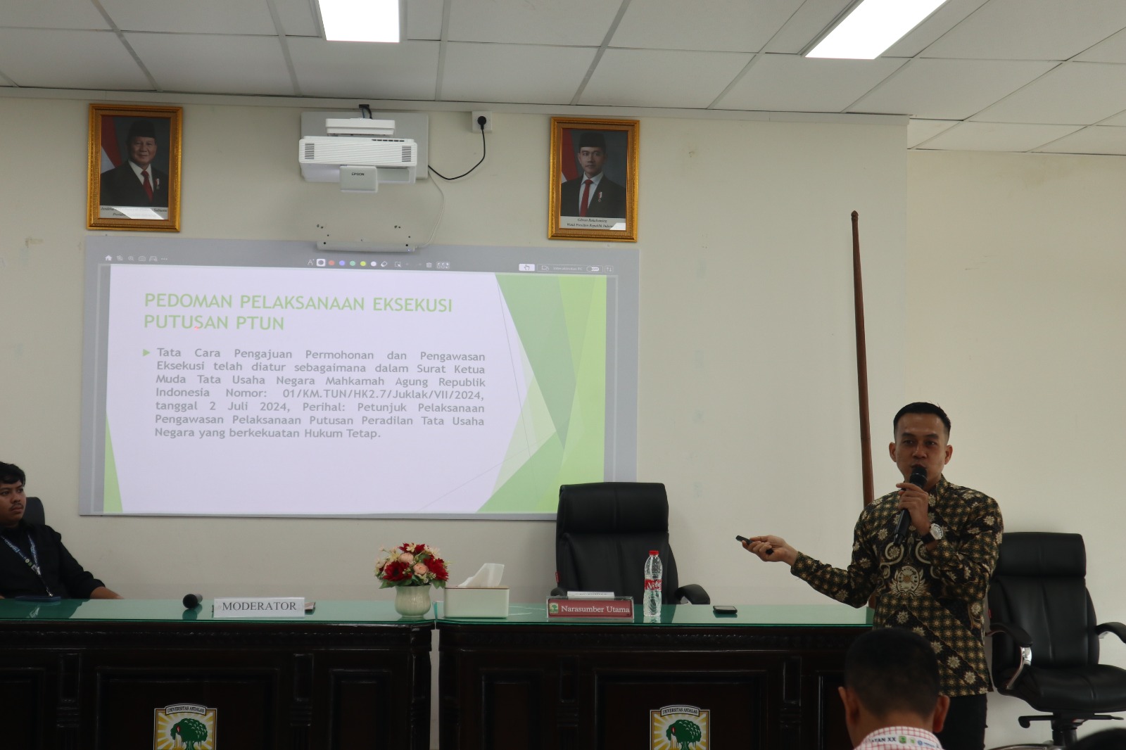 Sosialisasi terkait dengan Eksekusi Putusan dan Sidang Luar Gedung di Pengadilan Tata Usaha Negara