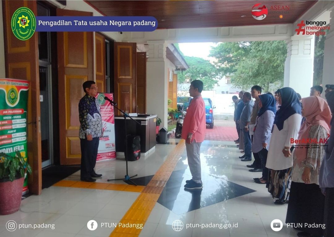 Pengadilan Tata Usaha Negara Padang melaksanakan Kegiatan Apel Sore