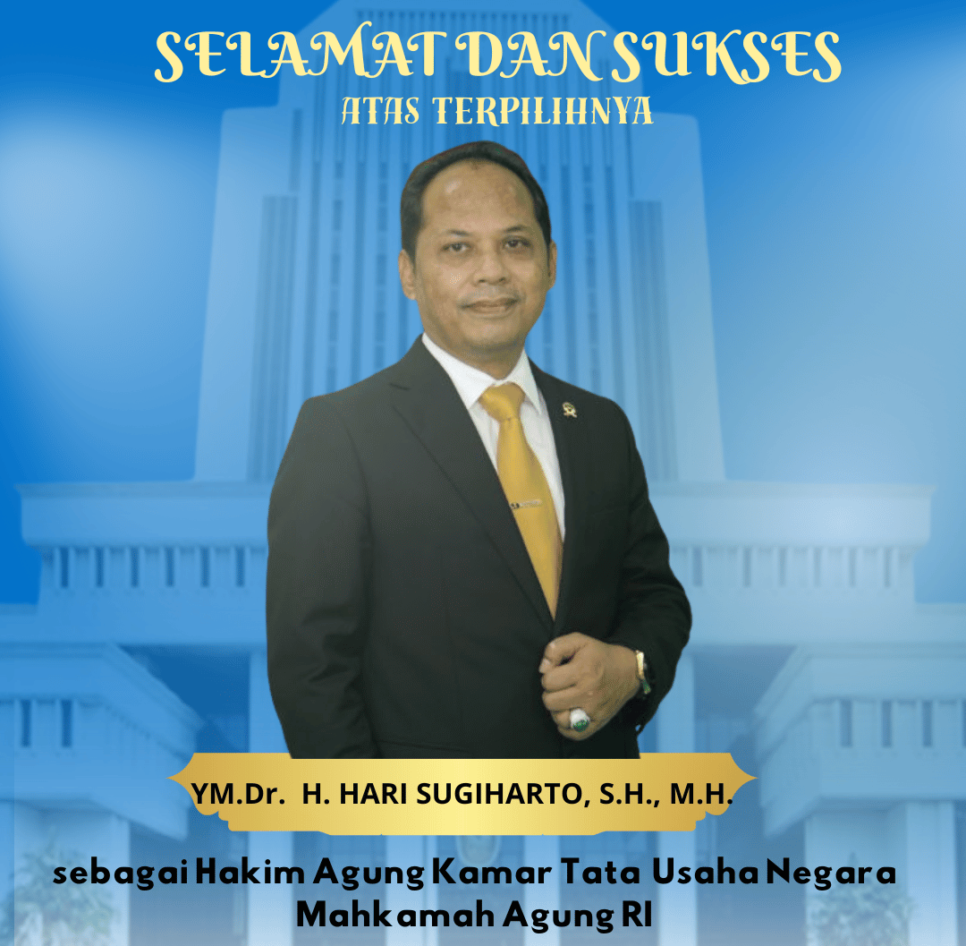 selamat dan sukses atas terpilihnya YM. Dr.H. Hari Sugiharto, S.H., M.H.