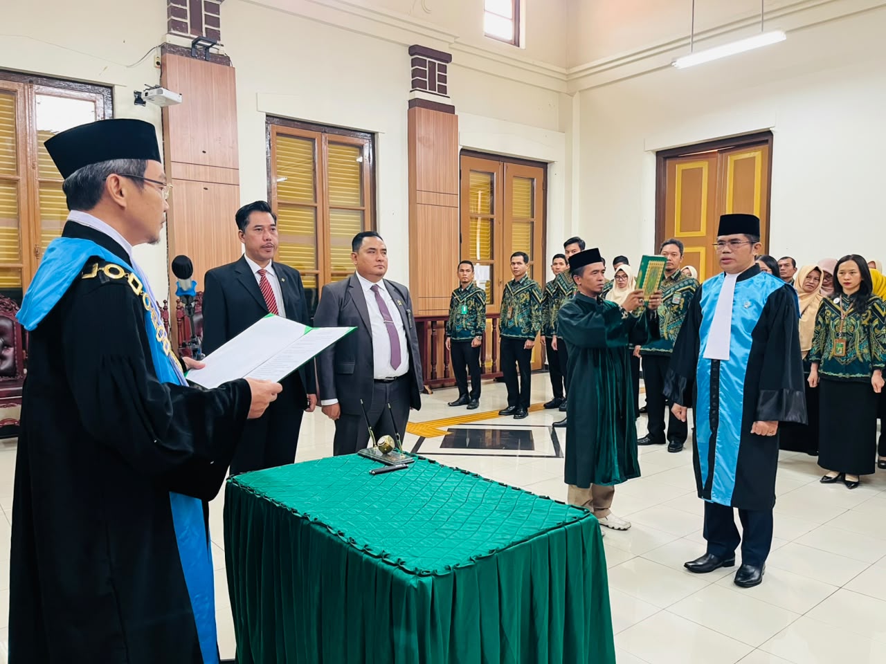 Kegiatan Acara Pengambilan Sumpah Jabatan dan Pelantikan Wakil Ketua